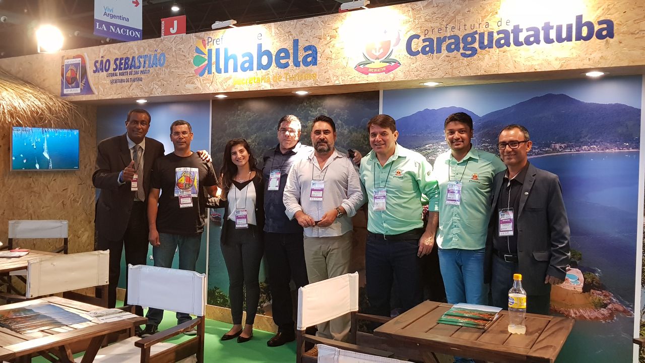 Caraguatatuba expõe em feiras internacionais e lança novo material de comunicação para o turismo (Foto: Divulgação/PMC)