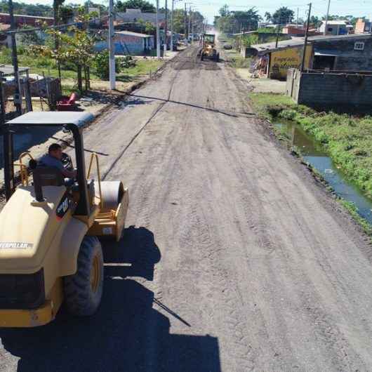 Moradores do bairro Pegorelli aprovam recapeamento com asfalto ecologicamente correto