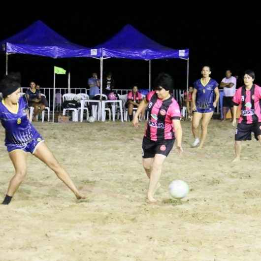 Campeonato de Beach Soccer Feminino da Arena Verão Esportiva entra na reta final