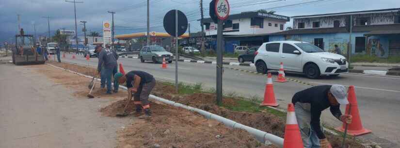 Revitalização da ciclovia avança com obras drenagem e instalação de guias