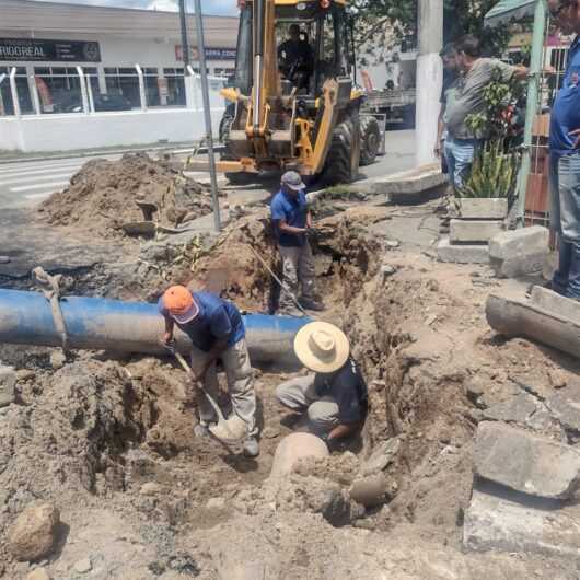 Prefeitura de Caraguatatuba recupera rede de drenagem no bairro Tinga