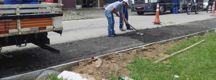 Prefeitura de Caraguatatuba realiza mais de 410 serviços de tapa-buracos em janeiro