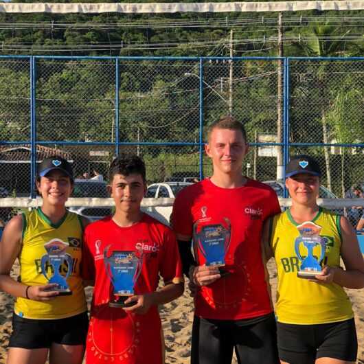Atletas do CT Caraguatá conquistam 1º Open de Vôlei de Praia