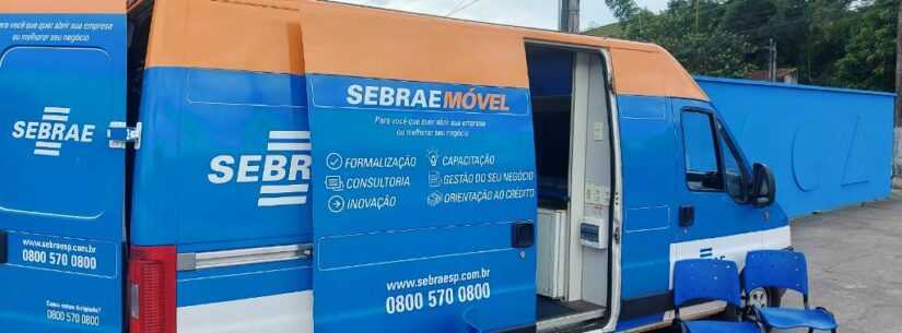 Sebrae Móvel está nos bairros Rio do Ouro e Perequê-Mirim para atender comerciantes prejudicados com as fortes chuvas