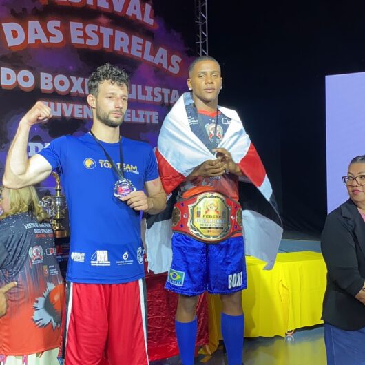 Caraguatatuba é cinturão de ouro no Festival das Estrelas do Boxe Paulista