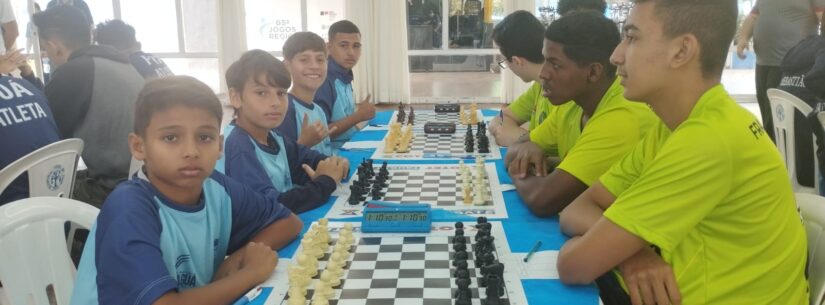 Nova geração do xadrez de Caraguatatuba ganha experiência e participa dos Jogos Regionais