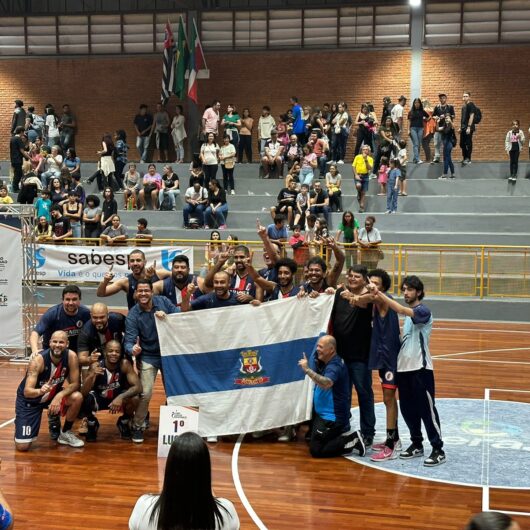Time de basquete de Caraguatatuba vence Pindamonhangaba e conquista o ouro nos Jogos Regionais