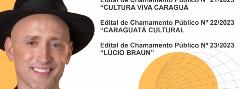 Caraguatatuba lança editais da Lei Paulo Gustavo e do Fundo Municipal de Cultura