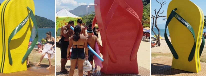 Parceria com Havaianas proporciona duchas gratuitas nas praias Cocanha e Martim de Sá