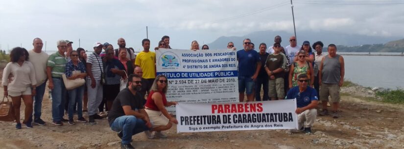 Associação de Pescadores de Angra dos Reis visita obras do Enrocamento no Rio Juqueriquerê