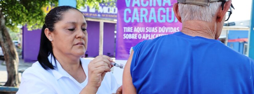 Mais de 2 mil pessoas são imunizadas contra gripe na Praça Cândido Mota e mutirão segue nesta semana na Região Sul