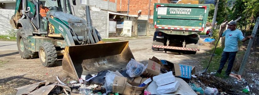Prefeitura leva serviços de limpeza e retirada de descartes para vários bairros