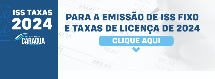 Prefeitura de Caraguatatuba lança carnês online do ISS Fixo e taxas com vencimento a partir de julho