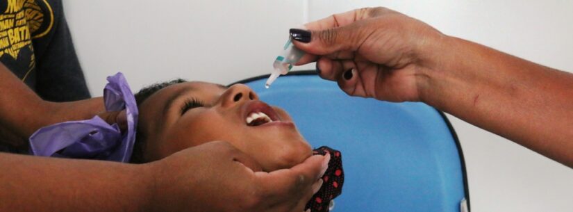 Com 18% de cobertura, Caraguatatuba prorroga vacinação contra paralisia infantil até o final do mês de junho