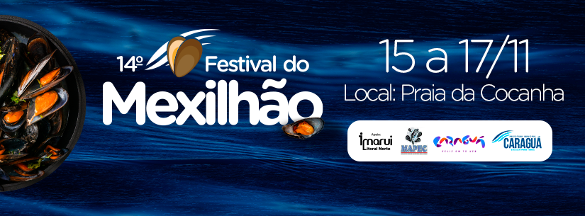 14º Festival do Mexilhão será de 15 a 17 de novembro na Praia da Cocanha