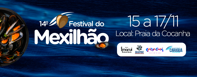 14º Festival do Mexilhão será de 15 a 17 de novembro na Praia da Cocanha