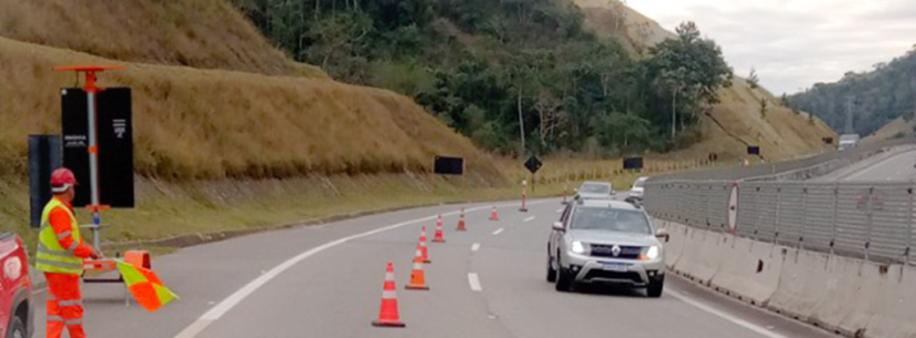 Concessionária Tamoios fará bloqueios na rodovia para aferição de radares