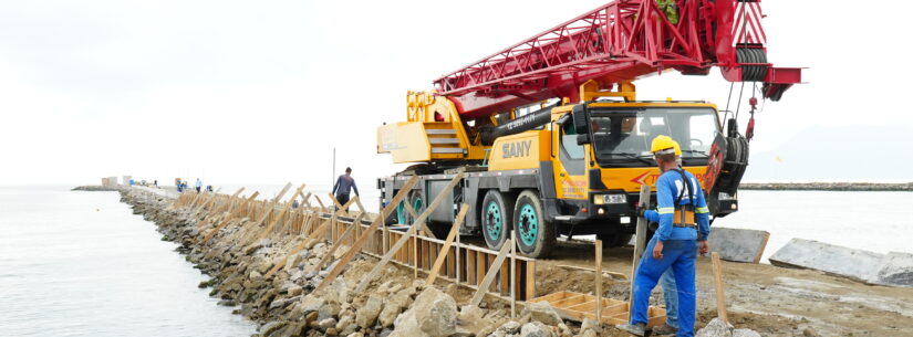 Obras de urbanização do Molhe Norte do Juqueriquerê serão finalizadas em dezembro