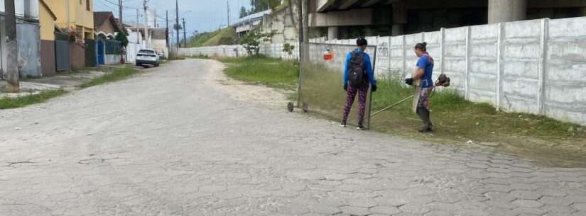 Prefeitura de Caraguatatuba prossegue com trabalhos de limpeza em diversas regiões da cidade