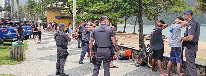 Polícia Militar e GCM realizam abordagens e impedem fluxo na Martim de Sá