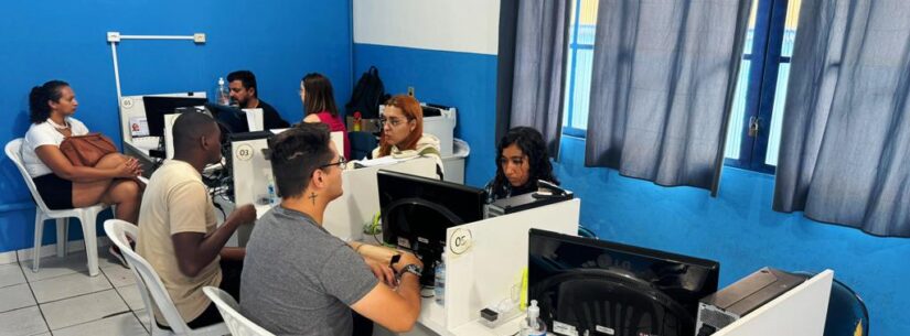 Caraguatatuba registra 437 vagas de emprego nesta quarta-feira