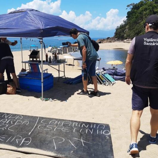 Governo Municipal de Caraguatatuba fiscaliza praias e estabelecimentos comerciais no fim de semana