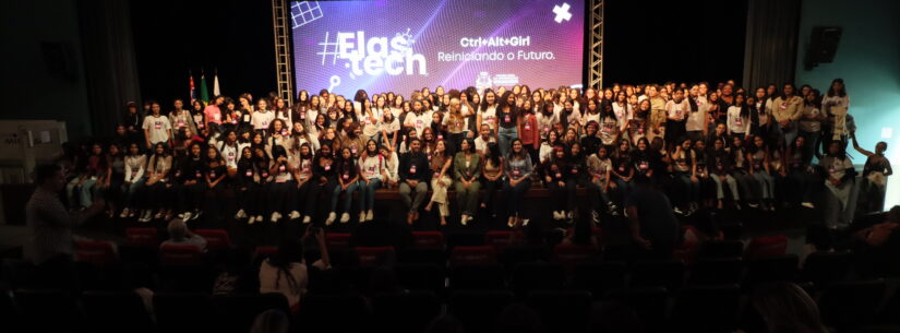 #ElasTech reúne centenas de alunas em evento de tecnologia de inclusão de gênero em Caraguatatuba